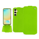 Custodia in pelle Samsung Galaxy S24 FE - Vert fluo ( Pantone #00ab5f ) 