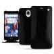 Custodia in pelle OnePlus 3 - Onyx ( Bologna Hi Gloss - Black ) 