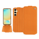 Capa em pele Samsung Galaxy S24 FE - Abaca arancio ( Pantone #d77540 )