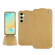 Capa em pele Samsung Galaxy S24 FE - Serpent sabbia ( Pantone #D2BA92 )