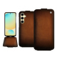 Samsung Galaxy S24 FE leather case - Marron Patine