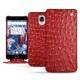 Capa em pele OnePlus 3 - Autruche ciliegia