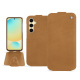 Samsung Galaxy S24 FE leather case - Castan esparciate ( Pantone #824F2A )