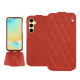 Funda de piel Samsung Galaxy S24 FE - Arange clouquié - Couture ( Pantone #D33108 )