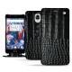 レザーケース OnePlus 3 - Crocodile nero