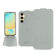 가죽 커버 Samsung Galaxy S24 FE - Gris PU ( Pantone #c1c6c8 ) 