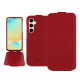 Housse cuir Samsung Galaxy S24 FE - Rouge PU ( Pantone #d50032 )