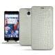 Housse cuir OnePlus 3 - Crocodile milk