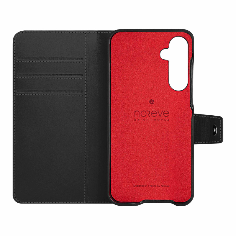 Capa de couro para carteira Samsung Galaxy S24 FE