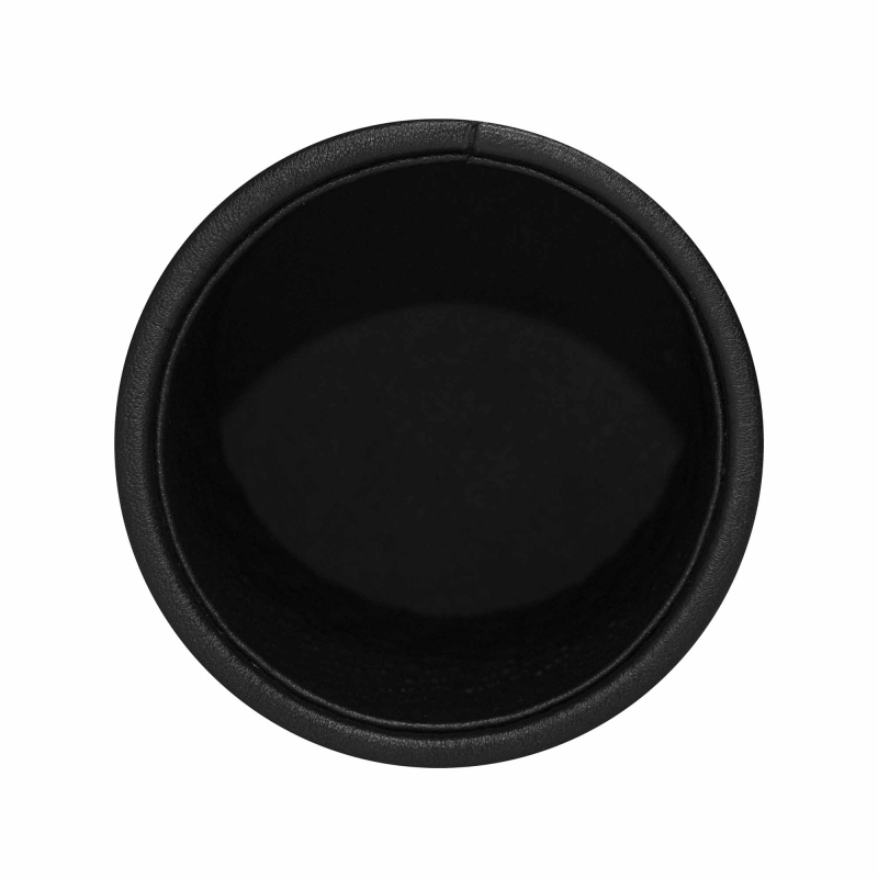 Pot à stylos en cuir - rond