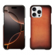 Lederschutzhülle Apple iPhone 16 Pro - Orange Patine