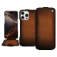 Funda de piel Apple iPhone 16 Pro - Marron Patine