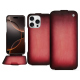 Housse cuir Apple iPhone 16 Pro - Rose Patine
