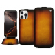 Housse cuir Apple iPhone 16 Pro - Fauve Patine