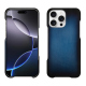 Apple iPhone 16 Pro Max leather cover - Bleu Patine
