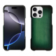 Custodia in pelle Apple iPhone 16 Pro Max - Vert Patine