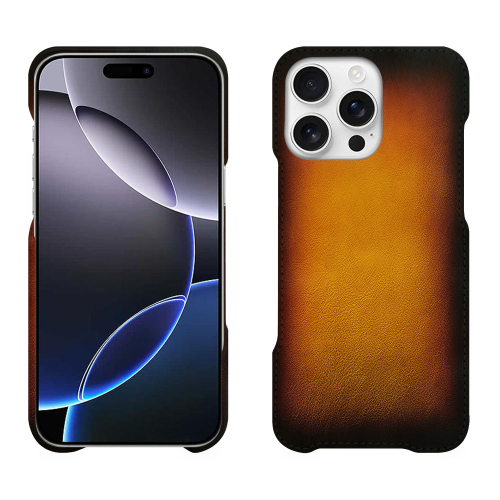 Luxus-Rückschale aus Leder iPhone 16 Pro Max - Noreve : Hochwertiger Schutz und EleganzFauve Patine