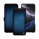 Housse cuir Apple iPhone 16 Pro Max - Bleu Patine