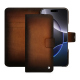Capa de couro para carteira Apple iPhone 16 Pro Max - Marron Patine