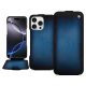 Apple iPhone 16 Pro Max leather case - Bleu Patine