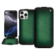 Funda de piel Apple iPhone 16 Pro Max - Vert Patine