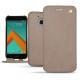 Housse cuir HTC 10 - Taupe vintage ( Pantone 7530C ) 