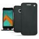 HTC 10 leather case - Dark vintage ( Roughtcut - Black#5256 ) 