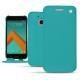 Lederschutzhülle HTC 10 - Bleu fluo