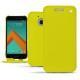 Housse cuir HTC 10 - Jaune fluo