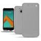 Housse cuir HTC 10 - Gris ( Nappa - Pantone W428C ) 