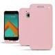 Housse cuir HTC 10 - Rose ( Nappa - Pantone 2365C ) 