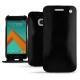 Capa em pele HTC 10 - Onyx ( Bologna Hi Gloss - Black ) 