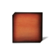 Sous verres - Carré - 10 X 10 - X6 - Orange Patine