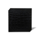 스퀘어 코스터 - 12 X 12 - X6 - Crocodile nero ( Noir / Black) 