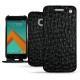 レザーケース HTC 10 - Autruche nero