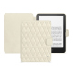 Funda de piel Amazon Kindle Paperwhite (2024) - Blanc - Couture ( Nappa - White ) 