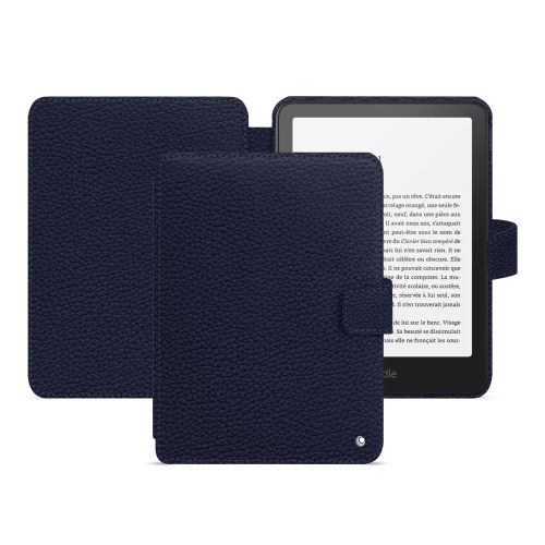 Luxus-Lederhülle für Amazon Kindle Paperwhite 2024 | Colorsoft Signature Edition - Hochwertiger Schutz von NoreveCobalt ( Pantone #2b253f ) 