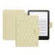 Funda de piel Amazon Kindle Paperwhite (2024) - Ivoire - Couture ( Pantone #d6d6c6 ) 