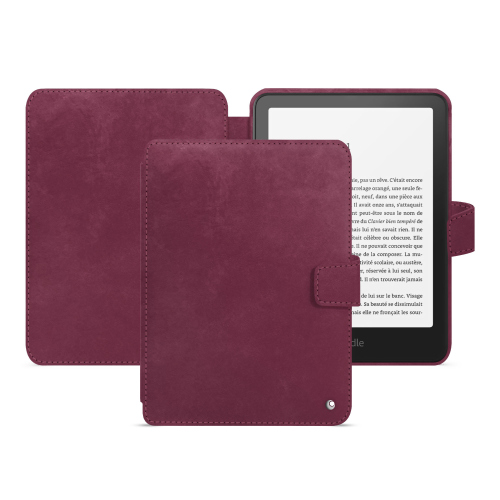 Housse en cuir luxe Amazon Kindle Paperwhite 2024 | Colorsoft Signature Edition - Protection haut de gammePrune vintage ( Pantone #612434 ) 