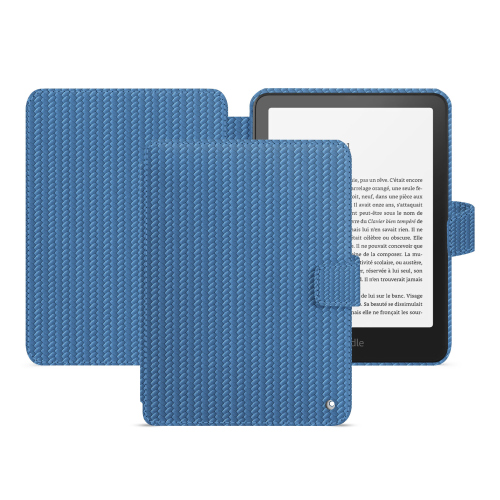 Funda de piel de lujo Amazon Kindle Paperwhite 2024 | Colorsoft Signature Edition - Protección de alta gamaAbaca ishia ( Pantone #395775 ) 