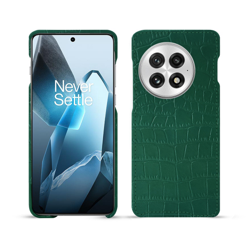 Capas de luxo feitas à medida e personalizáveis para o OnePlus 13 - NoreveCrocodile pino ( Pantone #173F35 ) 