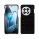 Custodia in pelle OnePlus 13 - Crocodile nero ( Noir / Black) 