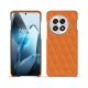 OnePlus 13 leather case - Orange - Couture ( Nappa - Pantone #ff9351 ) 