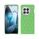 OnePlus 13レザーケース - Vert olive - Couture ( Nappa - Pantone #a7c58e ) 