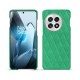 Coque cuir OnePlus 13 - Menthe vintage - Couture ( Pantone #37b375 ) 