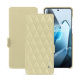 Custodia in pelle OnePlus 13 - Beige - Couture ( Nappa - Pantone #ceb888 ) 