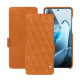 OnePlus 13 leather case - Mandarine vintage - Couture ( Pantone #d47231 ) 