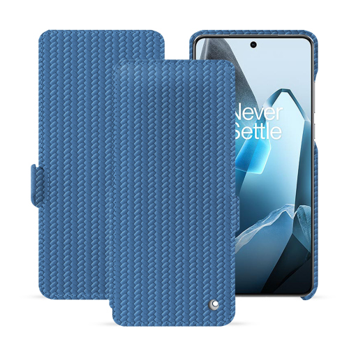 Housse à Rabat Horizontal Premium pour OnePlus 13 – Protection Luxe et Élégance | NoreveAbaca ishia ( Pantone #395775 ) 