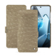 OnePlus 13 leather case - Autruche desert ( Pantone #A39382 ) 