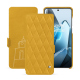 OnePlus 13 leather case - Jaune soulèu - Couture ( Pantone #F3B934 )